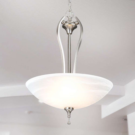 Yosemite Home Decor - Glacier Point 3 Lights Pendant in Satin Nickel Finish - 1351-3SN veiw 2
