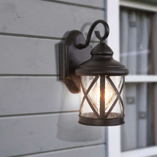 Yosemite Home Decor - Mahony 1 Light Exterior in Black Finish Small Size - 5041BL-S veiw 2