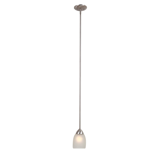 Yosemite Home Decor - Mirror Lake 1 Light Mini Pendant in Brush Nickel Finish - 1261-1P-BN veiw 1