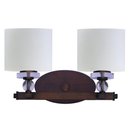 Yosemite Home Decor - Mitchell Peak 2 Light Vanity in Oil Rubbed Bronze Finish with Dove White Glass - 2009-2V-ORB veiw 1
