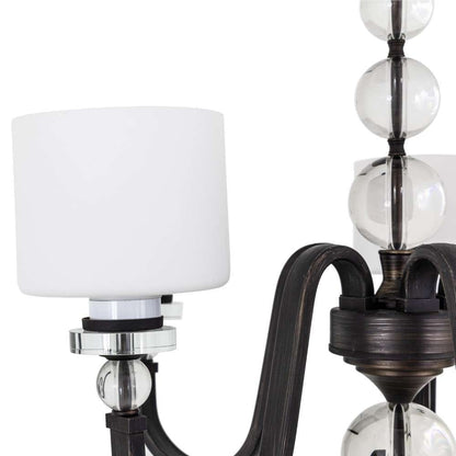 Yosemite Home Decor - Mitchell Peak 5 Light Chandelier in Oil Rubbed Bronze Finish with Dove White Glass - 2009-5U-ORB veiw 7