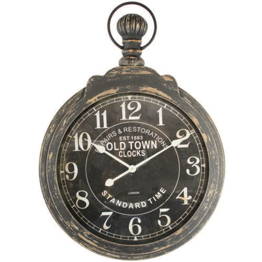 Yosemite Home Decor - Old Town Clock in Black - CLKB2A146 veiw 1
