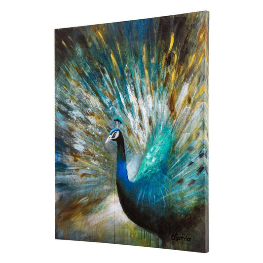 Yosemite Home Decor - Peacock Prowess Original Hand Painted Wall Art - DCB627 veiw 2