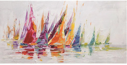 Yosemite Home Decor - Rainbow Afloat Original Hand Painted Wall Art - FCS12518-1 veiw 1