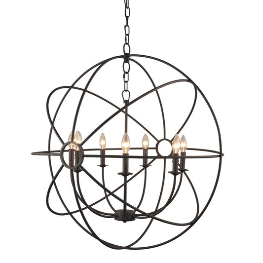 Yosemite Home Decor - Shooting Star 7 Lights Mini Chandelierin Rustic Finish - SCFP2005-7-RS veiw 1