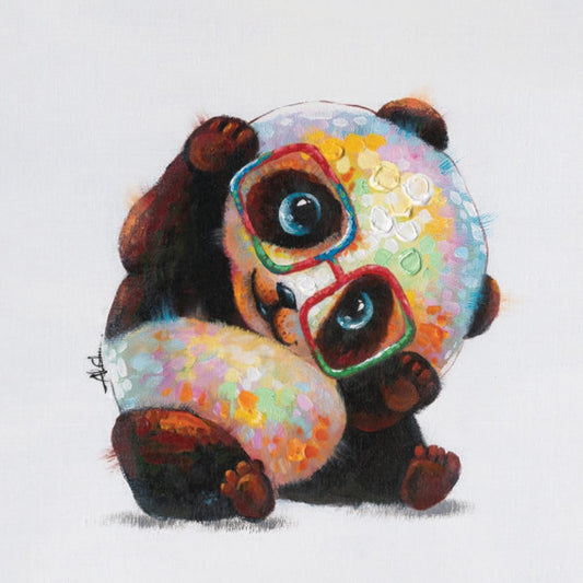 Yosemite Home Decor - Smarty Panda Original Hand Painted Wall Art - ARTAE2022 veiw 1