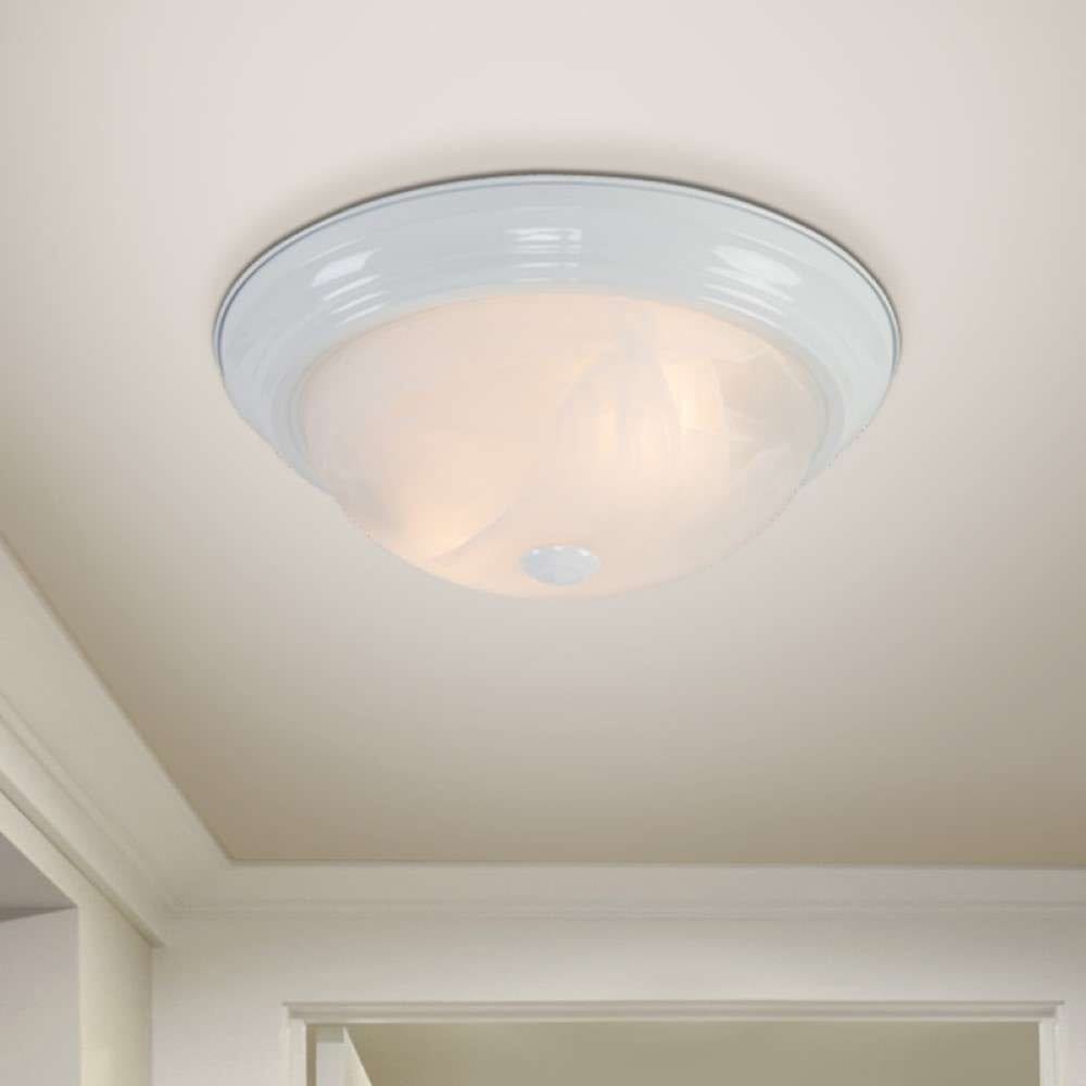 Yosemite Home Decor - Yosemite Home Decor 2 Lights Flush Mount in White Finish - JK102-13WH veiw 2