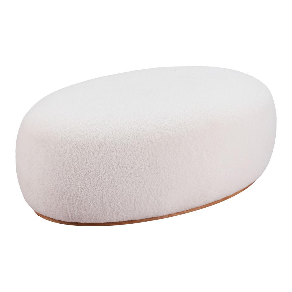 Zuo Modern - Amber Ottoman Cream - 110085 veiw 1