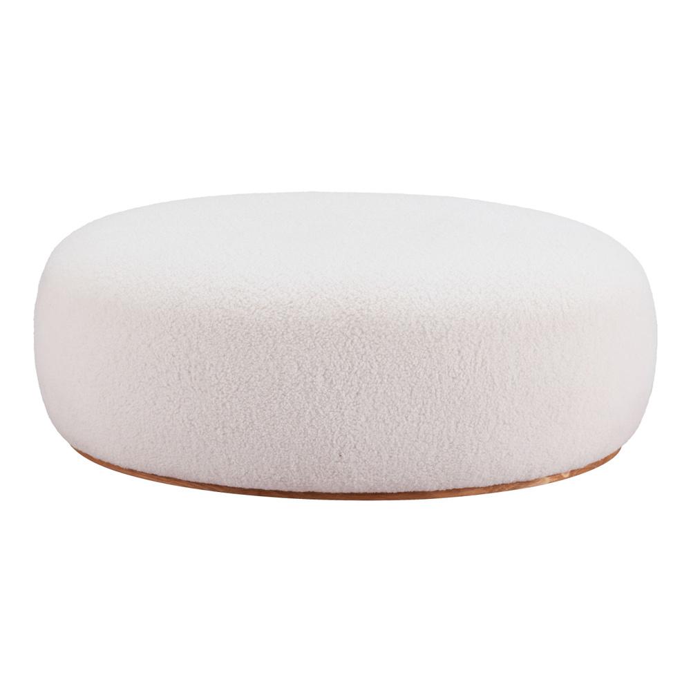 Zuo Modern - Amber Ottoman Cream - 110085 veiw 3