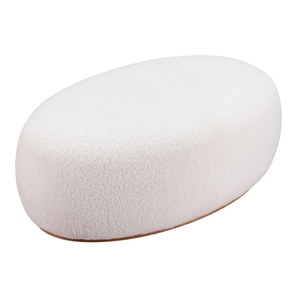 Zuo Modern - Amber Ottoman Cream - 110085 veiw 4