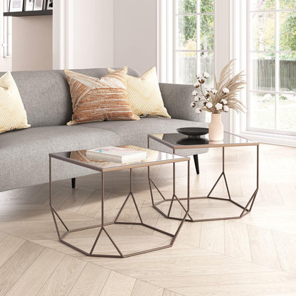 Zuo Modern - Arzon Coffee Table Set (2-Piece) Bronze - 109835 veiw 2