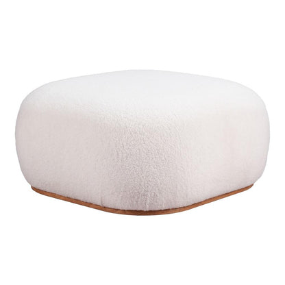 Zuo Modern - Azua Ottoman Cream - 110084 veiw 3
