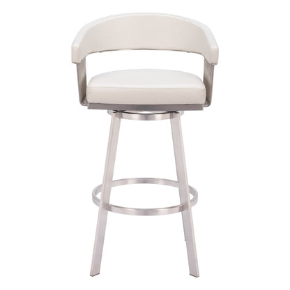 Zuo Modern - Bantry Swivel Barstool White - 110046 veiw 3