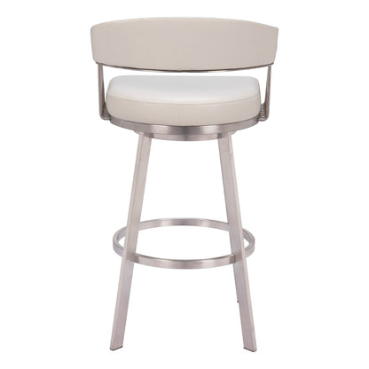Zuo Modern - Bantry Swivel Barstool White - 110046 veiw 4