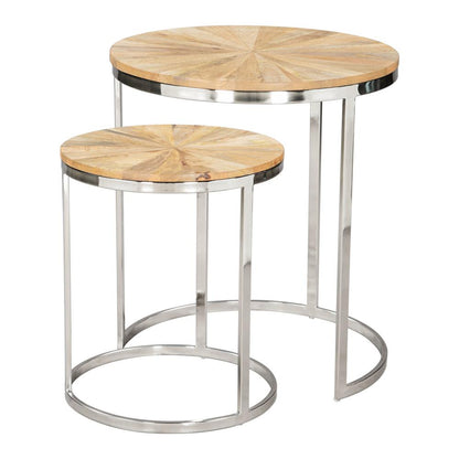 Zuo Modern - Bari Nesting Table Set (2-Piece) Natural - 109776 veiw 1