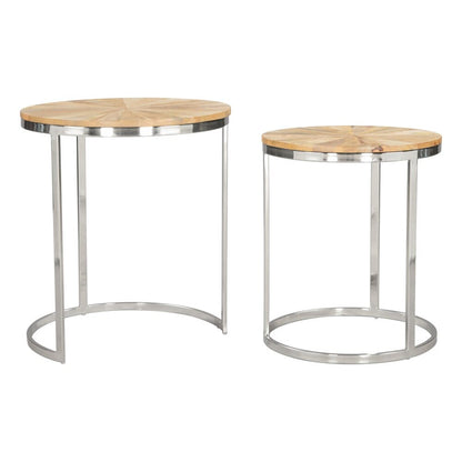 Zuo Modern - Bari Nesting Table Set (2-Piece) Natural - 109776 veiw 4