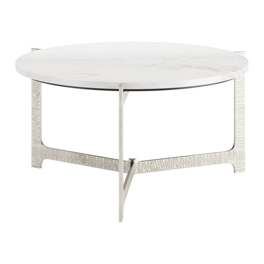 Zuo Modern - Barmas Coffee Table White & Silver - 110255 veiw 1
