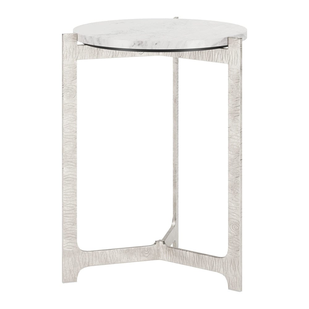 Zuo Modern - Barmas Side Table White & Silver - 110256 veiw 1