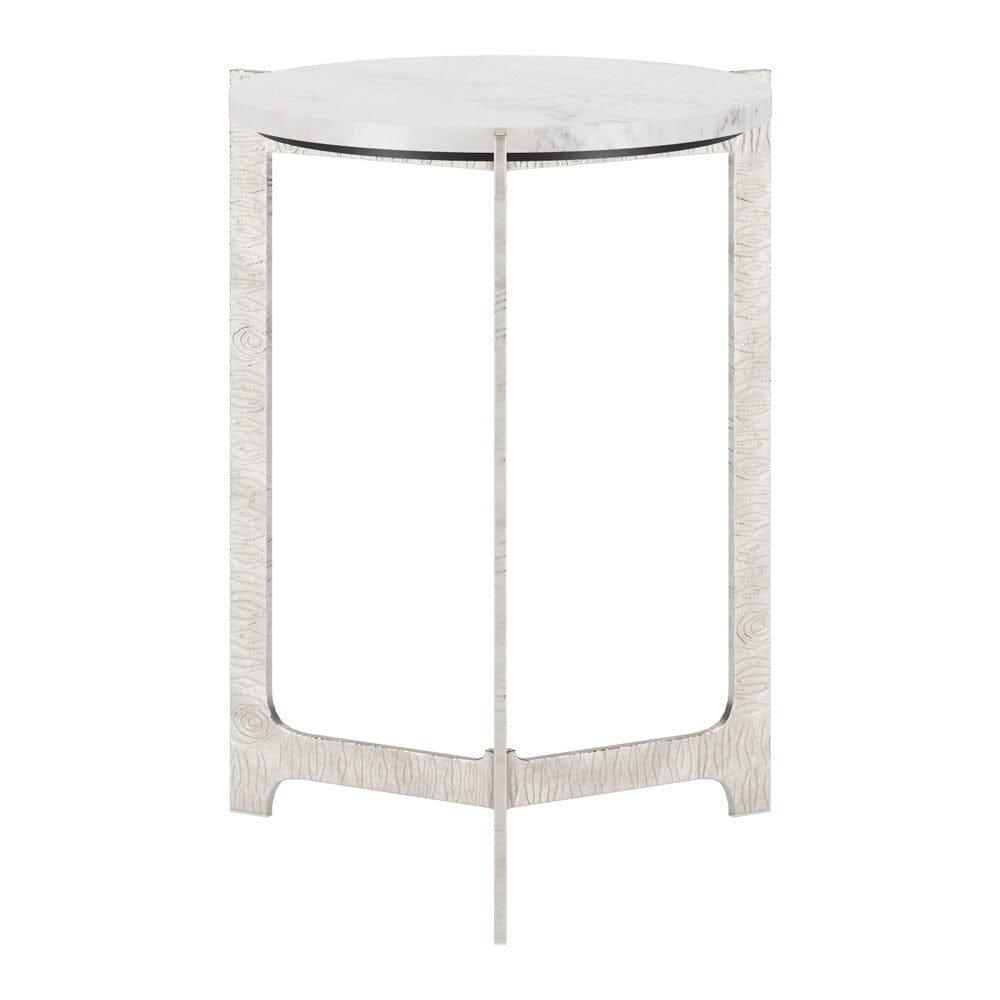 Zuo Modern - Barmas Side Table White & Silver - 110256 veiw 2