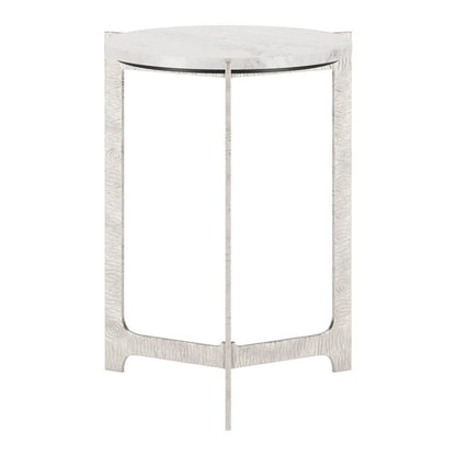 Zuo Modern - Barmas Side Table White & Silver - 110256 veiw 2