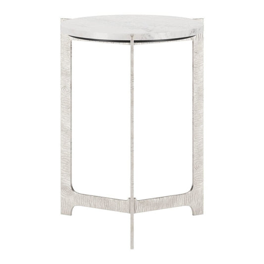 Zuo Modern - Barmas Side Table White & Silver - 110256 veiw 2