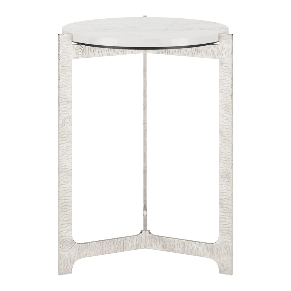 Zuo Modern - Barmas Side Table White & Silver - 110256 veiw 3