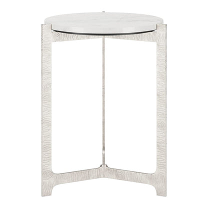 Zuo Modern - Barmas Side Table White & Silver - 110256 veiw 3