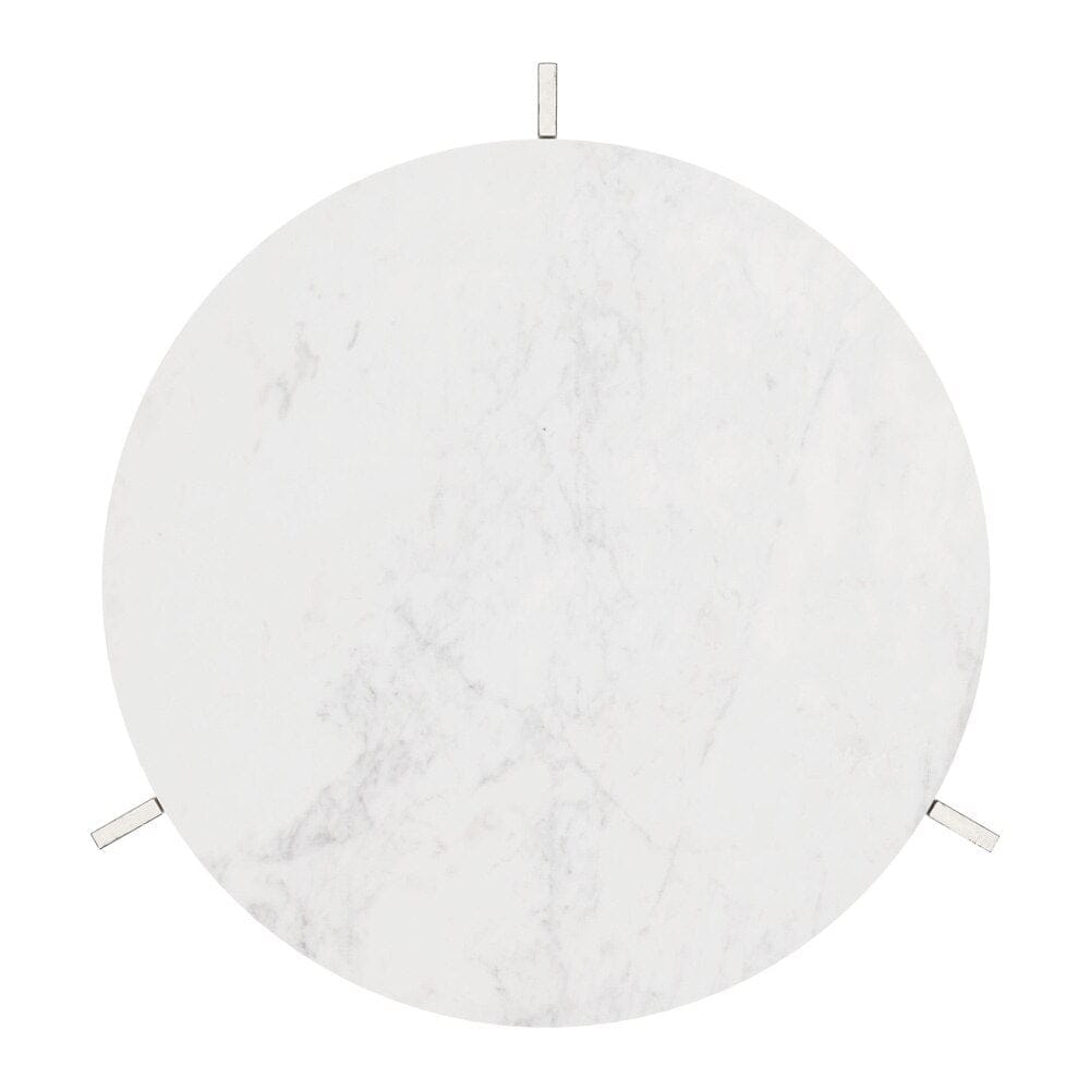Zuo Modern - Barmas Side Table White & Silver - 110256 veiw 4