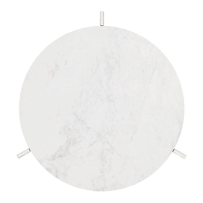 Zuo Modern - Barmas Side Table White & Silver - 110256 veiw 4
