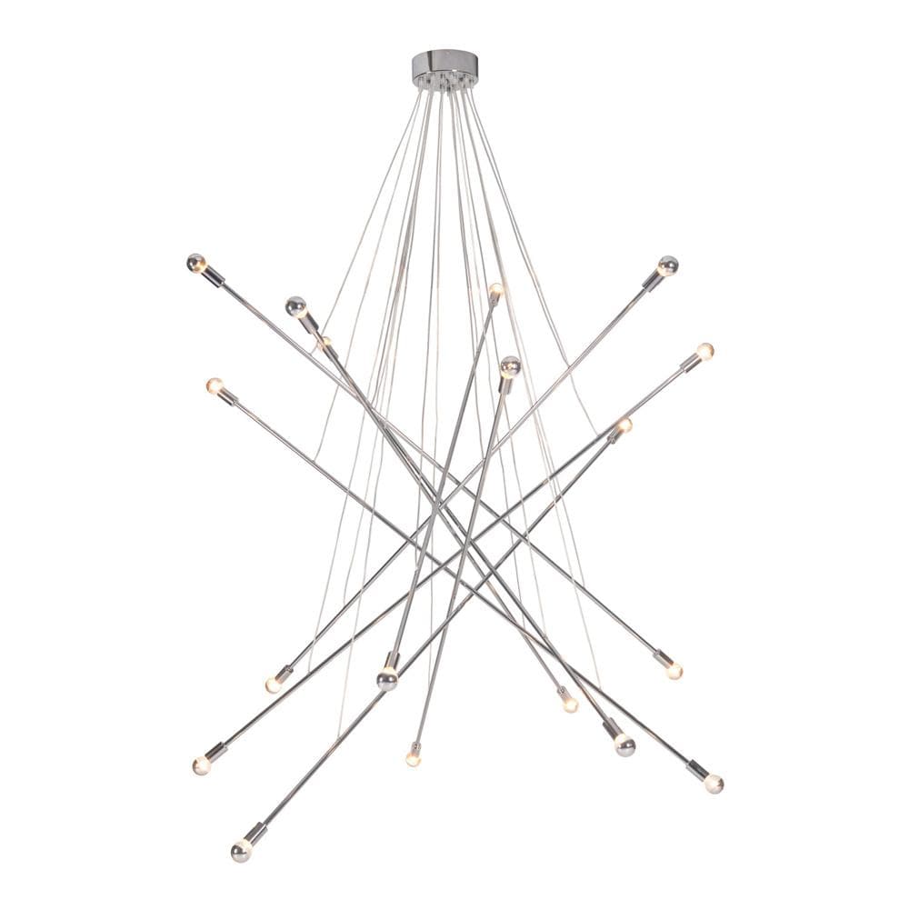 Zuo Modern - Belief Ceiling Lamp Chrome - 50216 veiw 1
