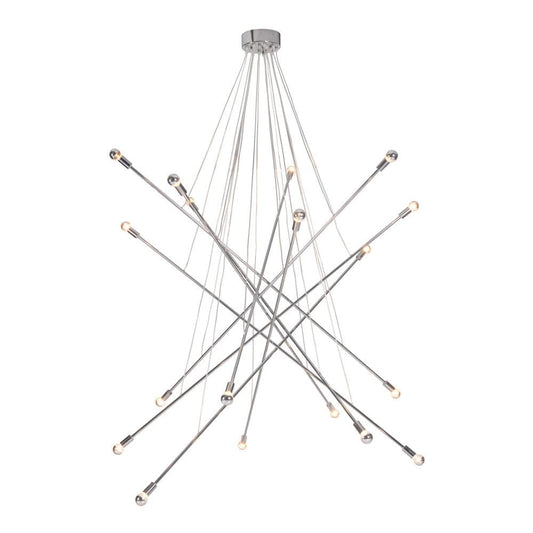 Zuo Modern - Belief Ceiling Lamp Chrome - 50216 veiw 1