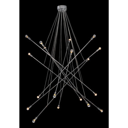 Zuo Modern - Belief Ceiling Lamp Chrome - 50216 veiw 4