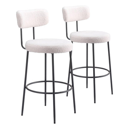 Zuo Modern - Blanca Barstool (Set of 2) Ivory - 109740 veiw 1