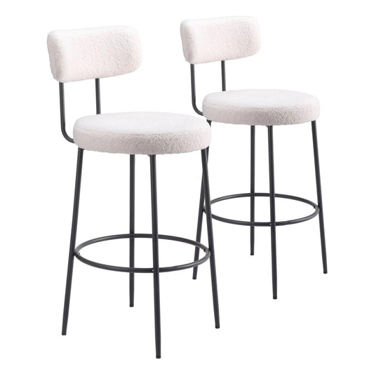 Zuo Modern - Blanca Barstool (Set of 2) Ivory - 109740 veiw 1