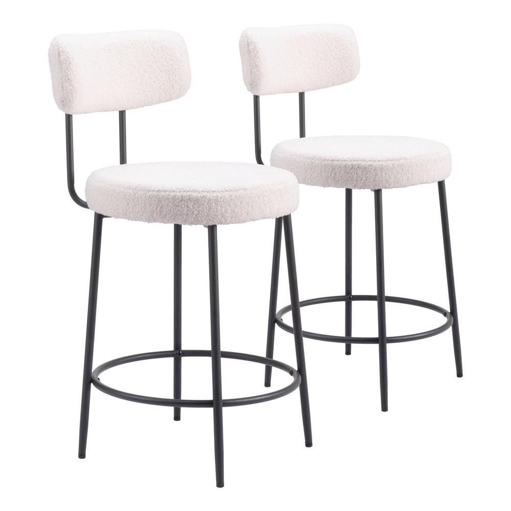 Zuo Modern - Blanca Counter Stool (Set of 2) Ivory - 109739 veiw 1