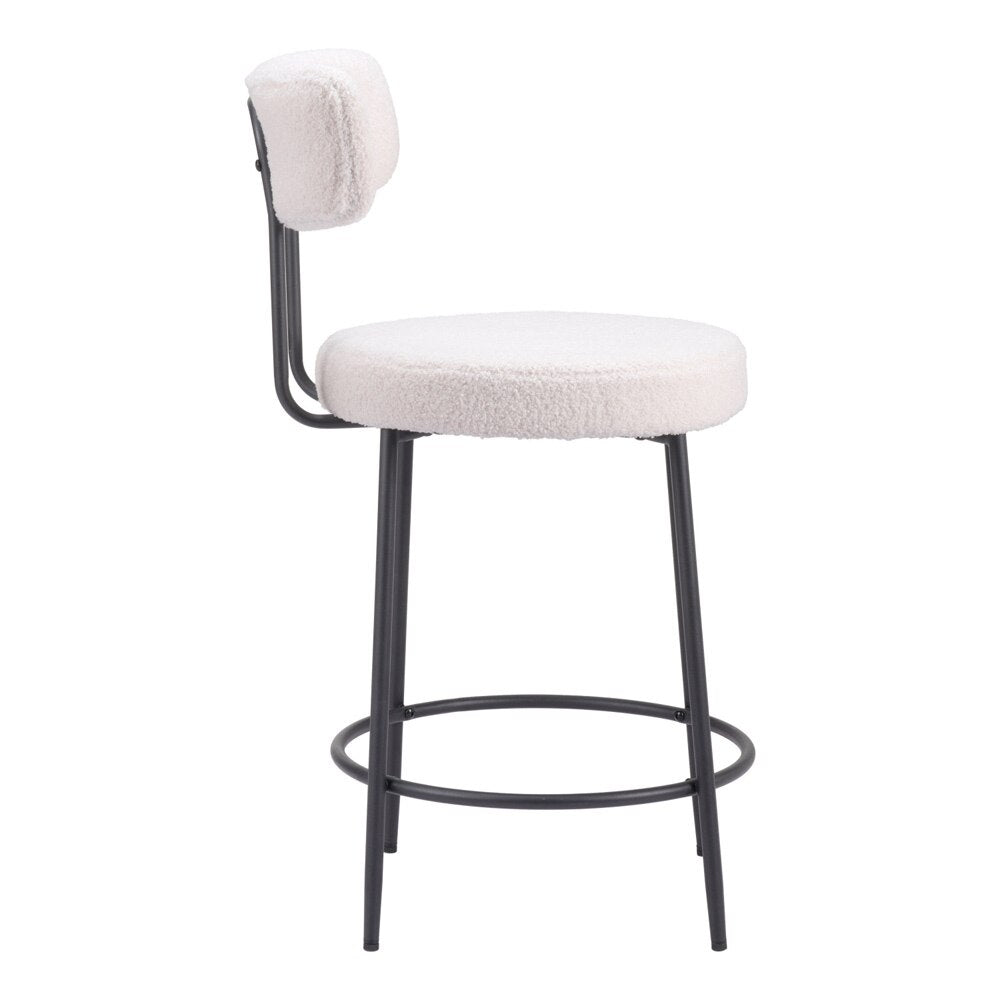Zuo Modern - Blanca Counter Stool (Set of 2) Ivory - 109739 veiw 2