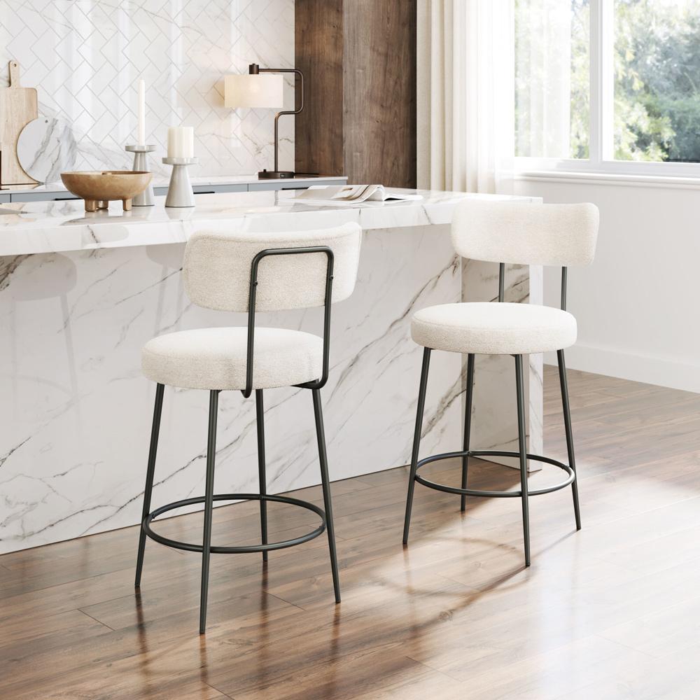 Zuo Modern - Blanca Counter Stool (Set of 2) Ivory - 109739 veiw 5