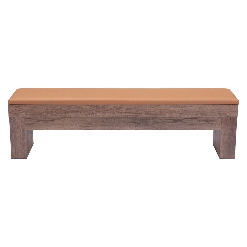 Zuo Modern - Bonker Storage Bench (Set of 2) Brown - 109497 veiw 3