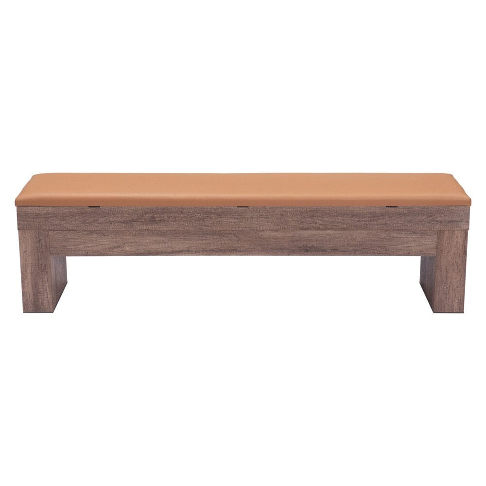 Zuo Modern - Bonker Storage Bench (Set of 2) Brown - 109497 veiw 4