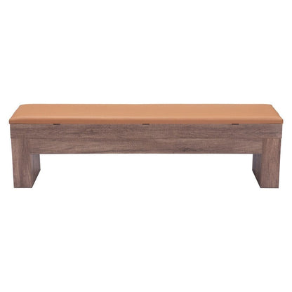 Zuo Modern - Bonker Storage Bench (Set of 2) Brown - 109497 veiw 4
