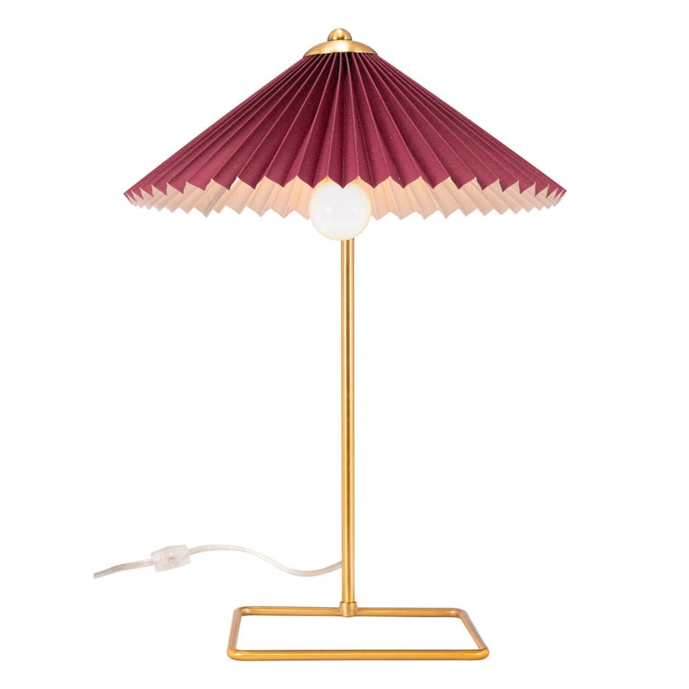 Zuo Modern - Charo Table Lamp Red & Gold - 56137 veiw 3