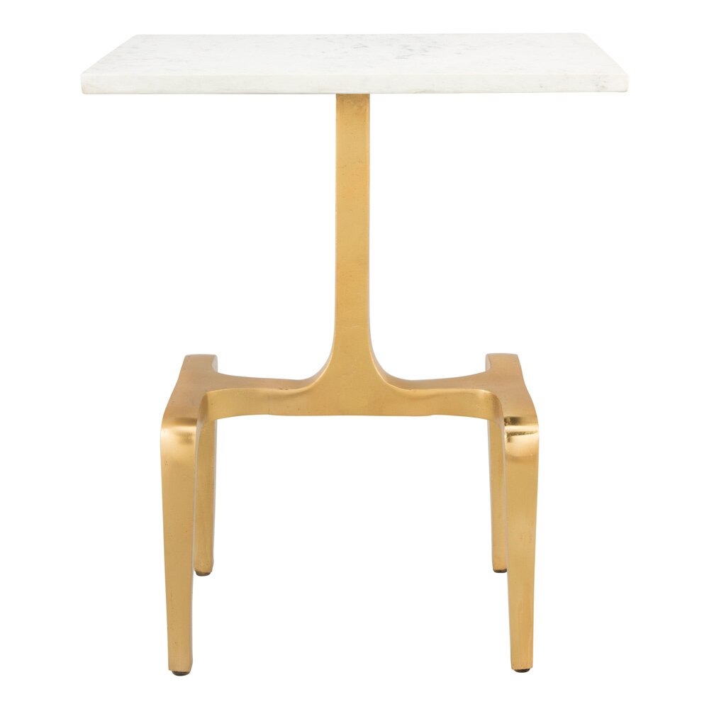 Zuo Modern - Clement Side Table White & Gold - 101512 veiw 3