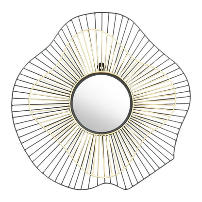 Zuo Modern - Comet Round Mirror Black & Gold - A12217 veiw 2
