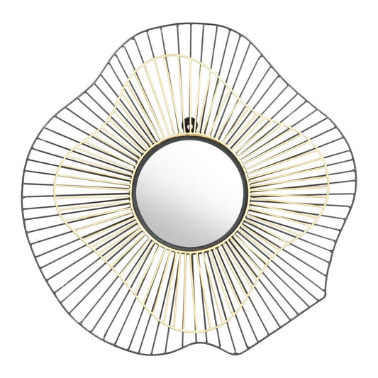 Zuo Modern - Comet Round Mirror Black & Gold - A12217 veiw 2
