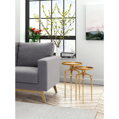 Zuo Modern - Como Accent Table Set (2-Piece) Antique Gold - 405002 veiw 5