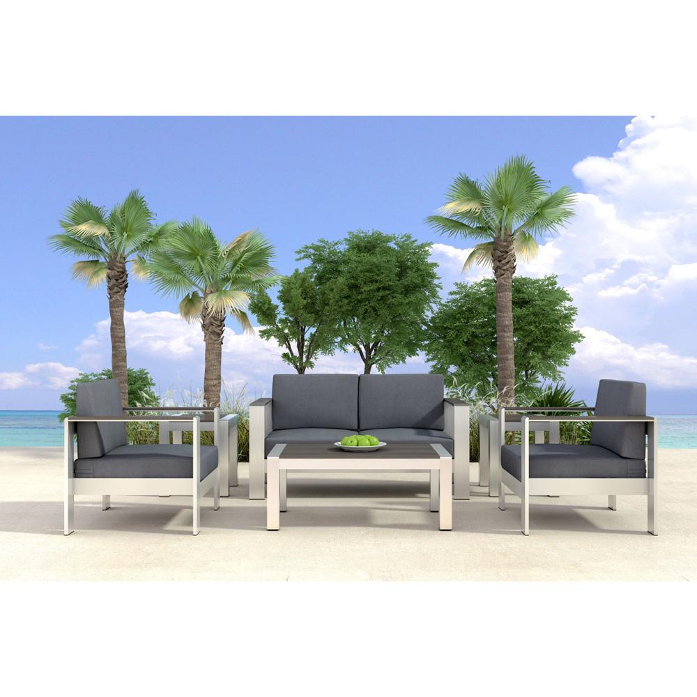 Zuo Modern - Cosmopolitan Sofa Dark Gray - 703986 veiw 5