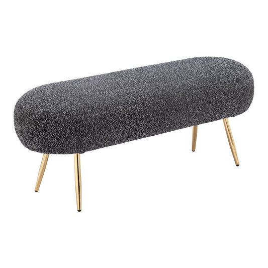 Zuo Modern - Creek Bench Glitter Black - 110081 veiw 1