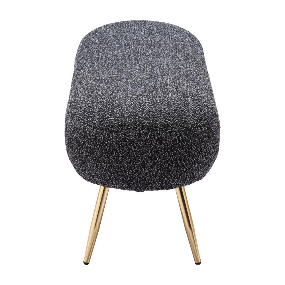 Zuo Modern - Creek Bench Glitter Black - 110081 veiw 2