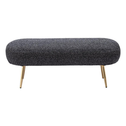 Zuo Modern - Creek Bench Glitter Black - 110081 veiw 3