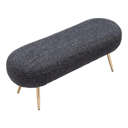 Zuo Modern - Creek Bench Glitter Black - 110081 veiw 4
